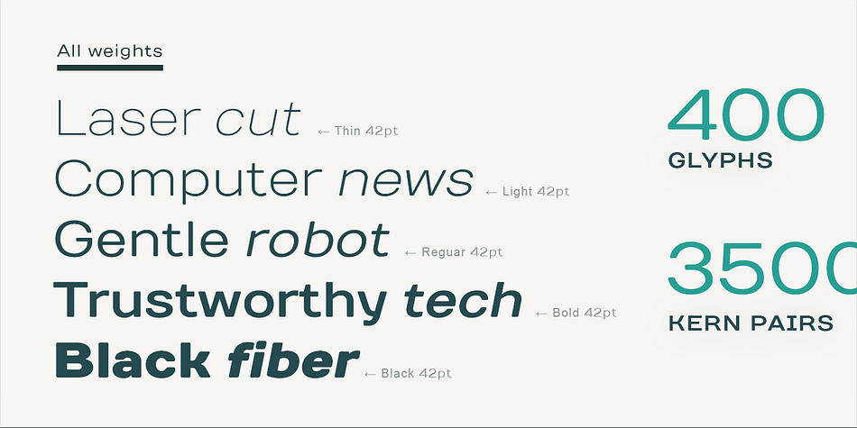 Displaying the beauty and characteristics of the TT Days Sans font family.