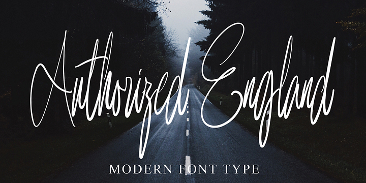 Authorized England font family by Ayska