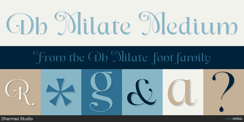 Dh Milate Medium Font