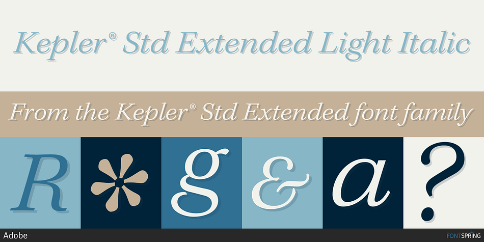 Kepler® Std Essentials Super Pack Font