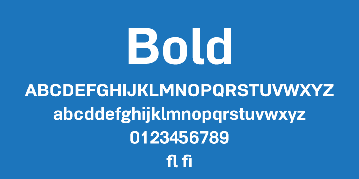 The type family consists of 5 weights (UltraLight, Light, Regular, Medium and Bold) in Open Type format.