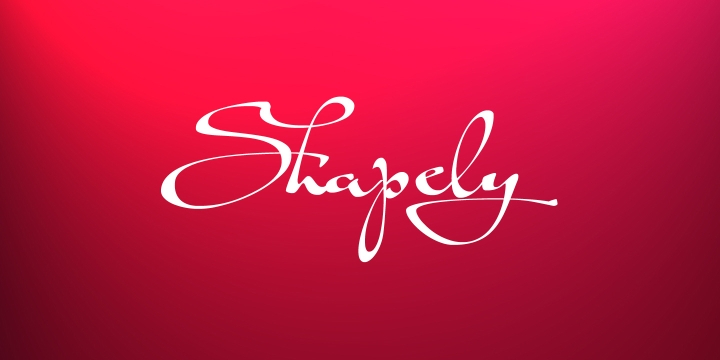 Shapely is designed with elements of classical calligraphy expressed in a very modern idiom.