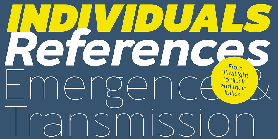 Rigo is characterized by some humanistic, its open part of negative space and its overall width make it highly legible and readable at small to large size.