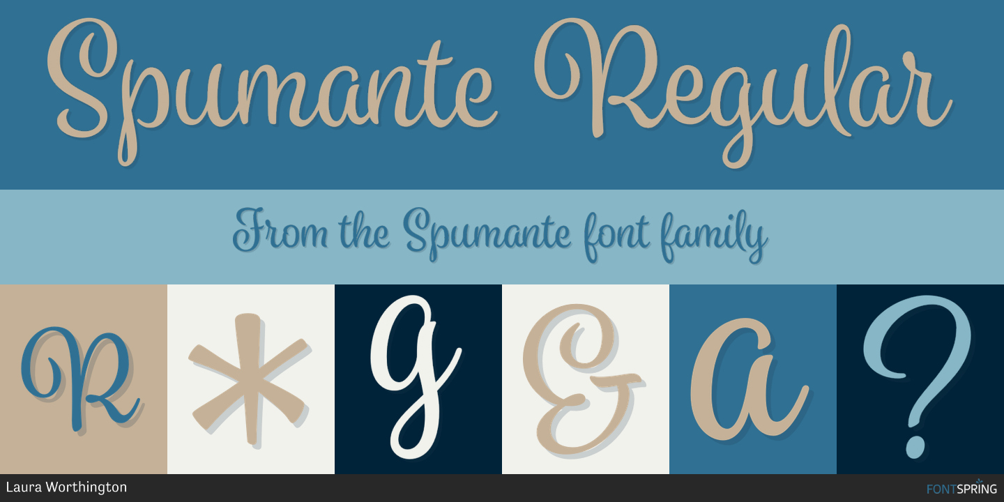 Fonts similar to Spumante