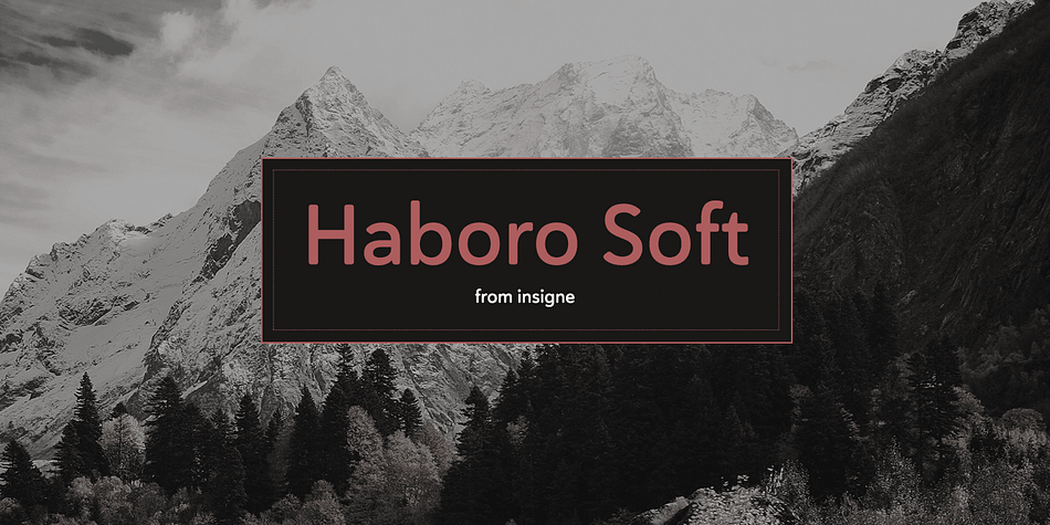 Stop trekking through the thick, wintery font forest, and step lightly into the fresh life of the Haboro hyperfamily.