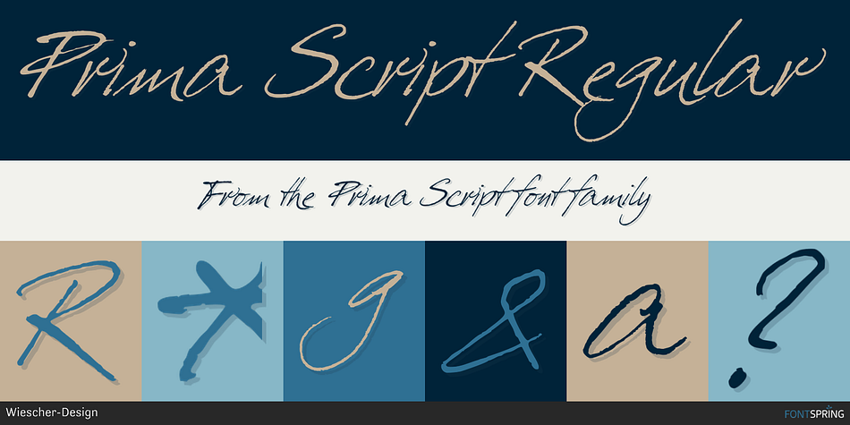 Prima Script Regular Font