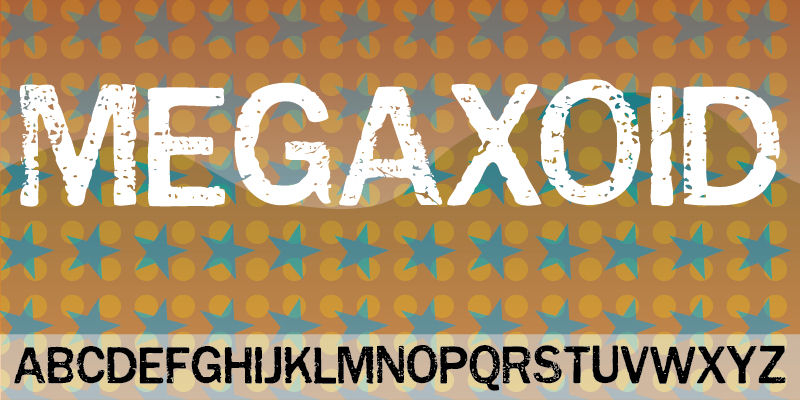 Displaying the beauty and characteristics of the Megaxoid font family.