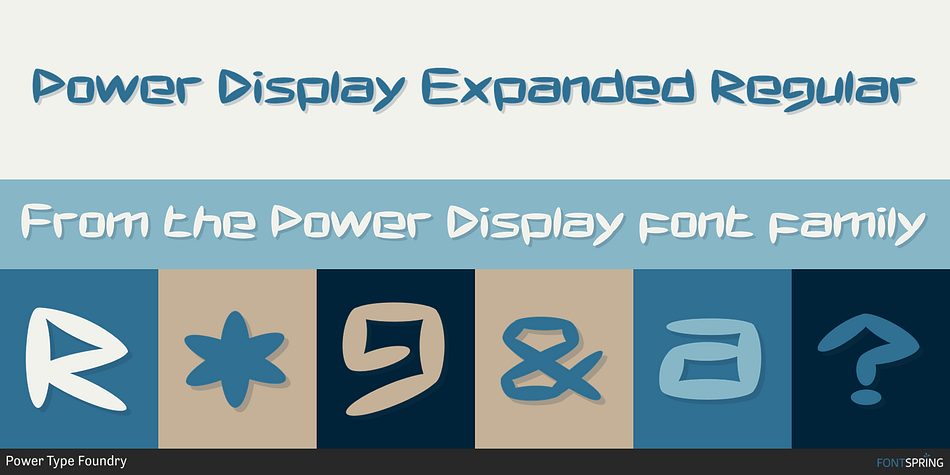 Power Display Expanded Regular Font