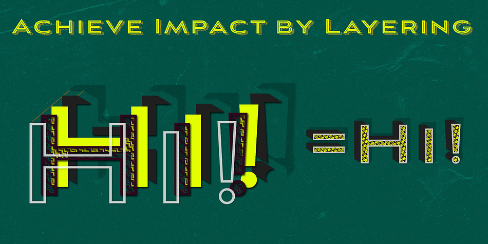 Emphasizing the favorited Aviano Sans Layers font family.
