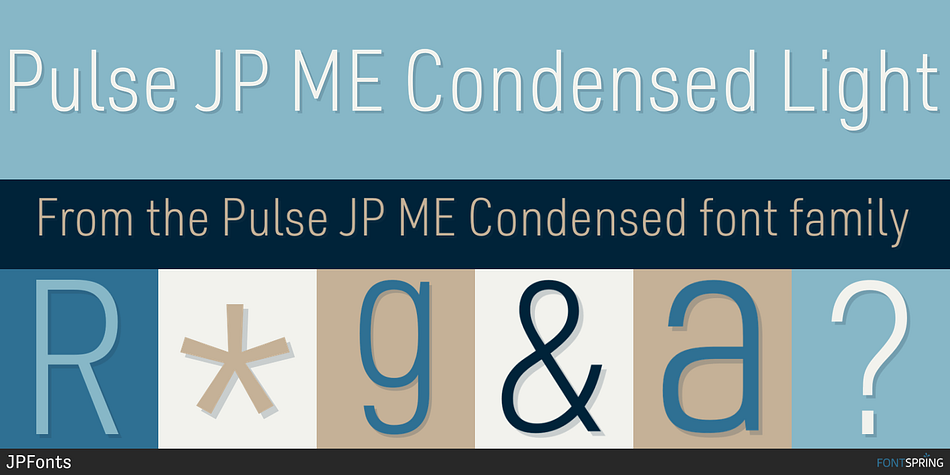 Pulse JP ME Condensed Light Font