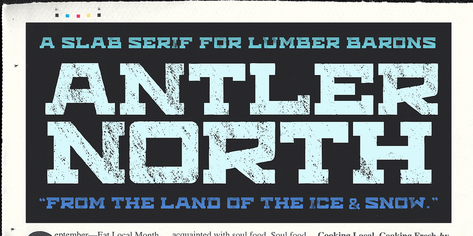 Antler is a multiple classification font family.