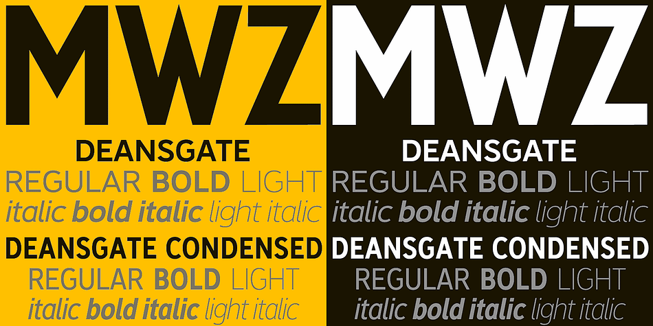 The Bold weights of each family are perfect for signage, with almost monoweight strokes designed for easy reading, close up or at distance, and with the legible, slightly 