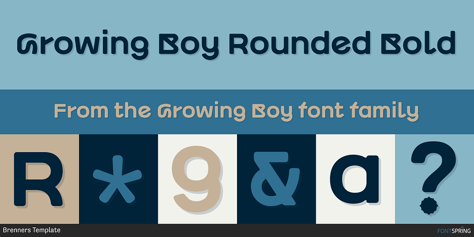 Growing Boy Rounded Bold Font