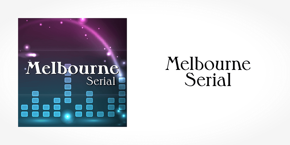 Displaying the beauty and characteristics of the Melbourne Serial font family.