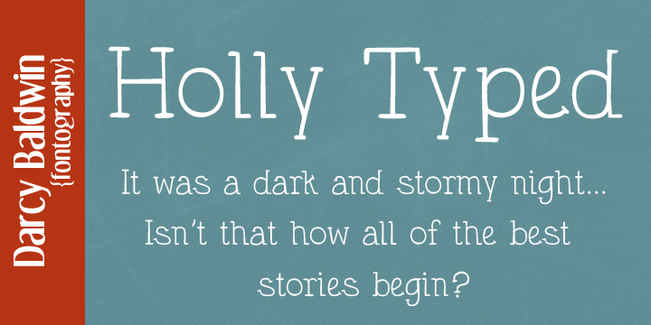 Displaying the beauty and characteristics of the DJB Holly Typed font family.