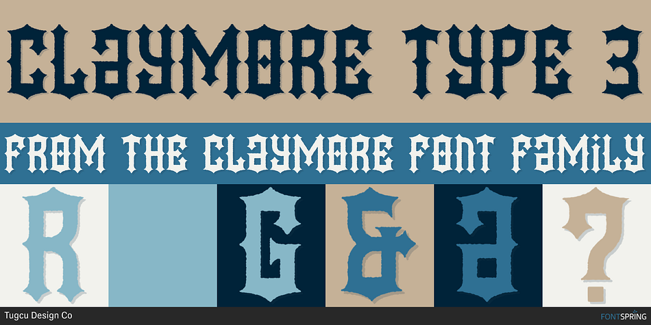 Claymore Type 3 Font