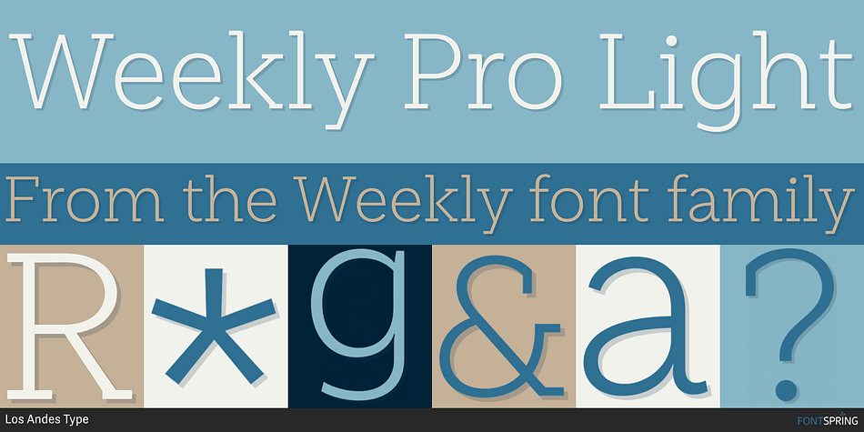 Weekly Pro Font