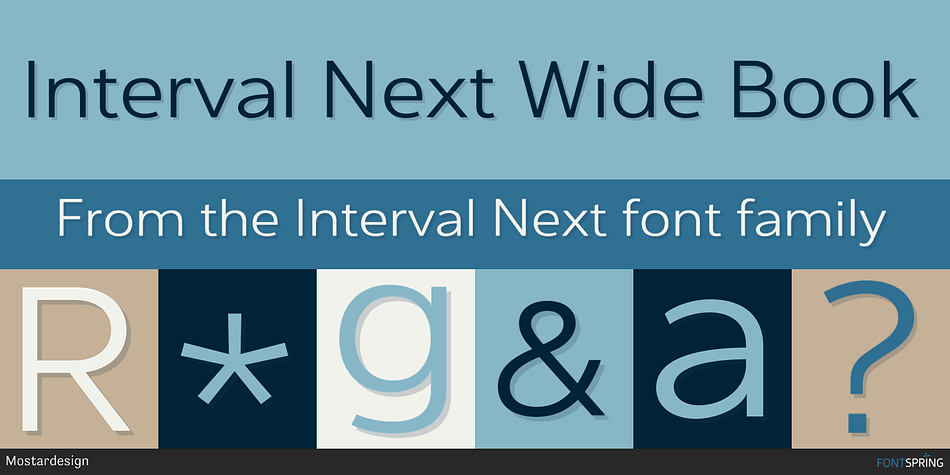 Interval Next Wide Font