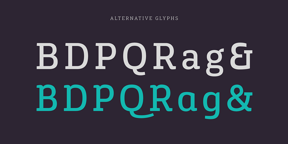 Emphasizing the popular Gaspo Slab font family.