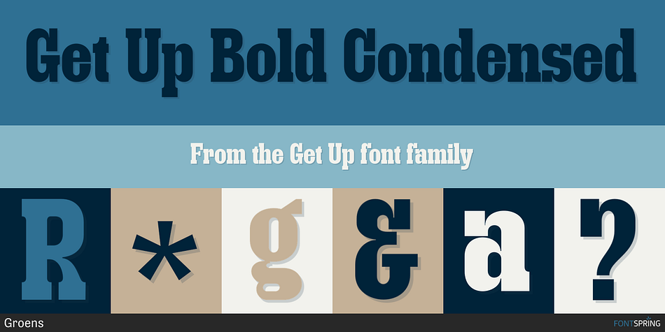 Get Up Bold Condensed Font