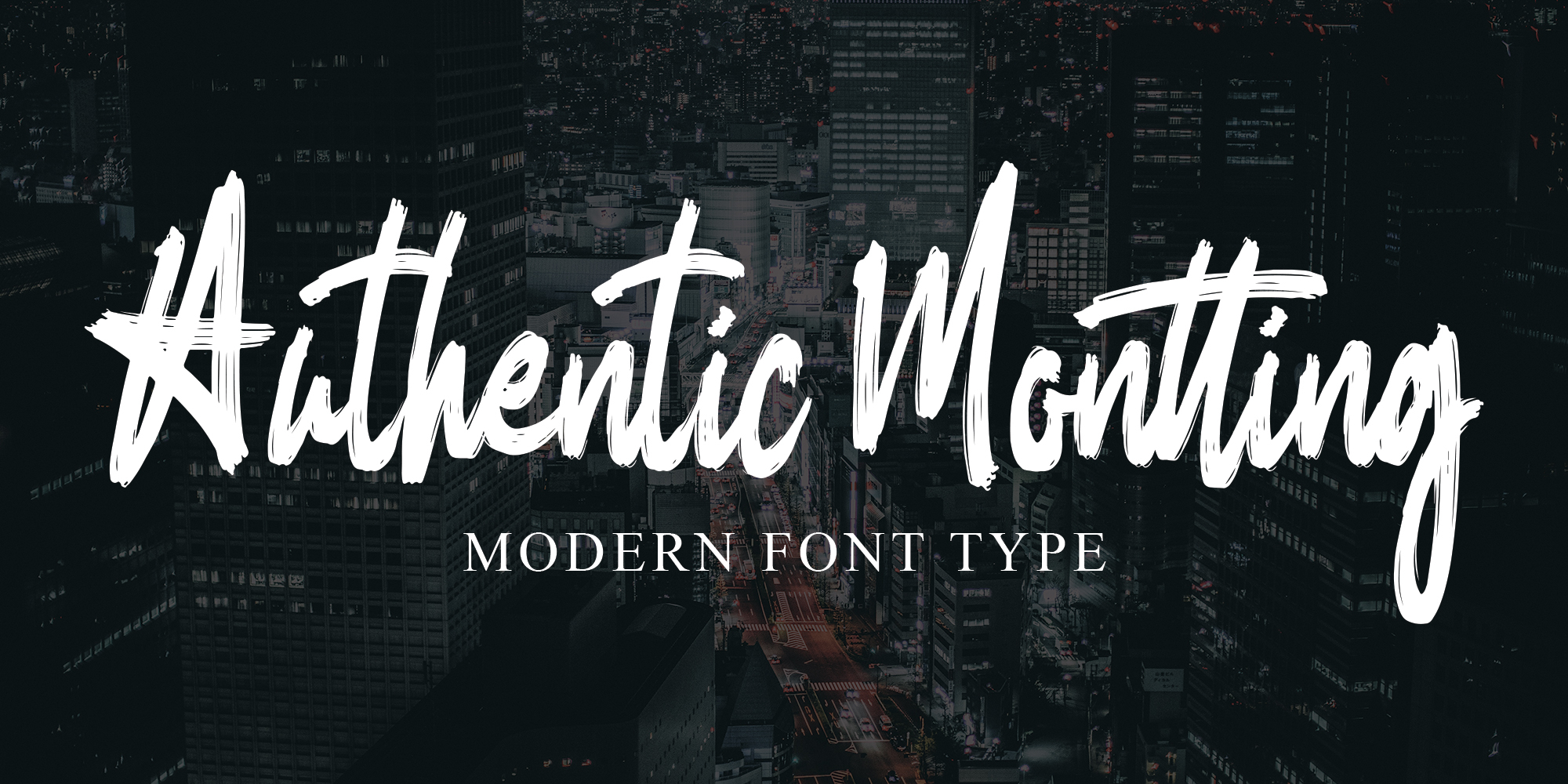 Authentic Montting Font