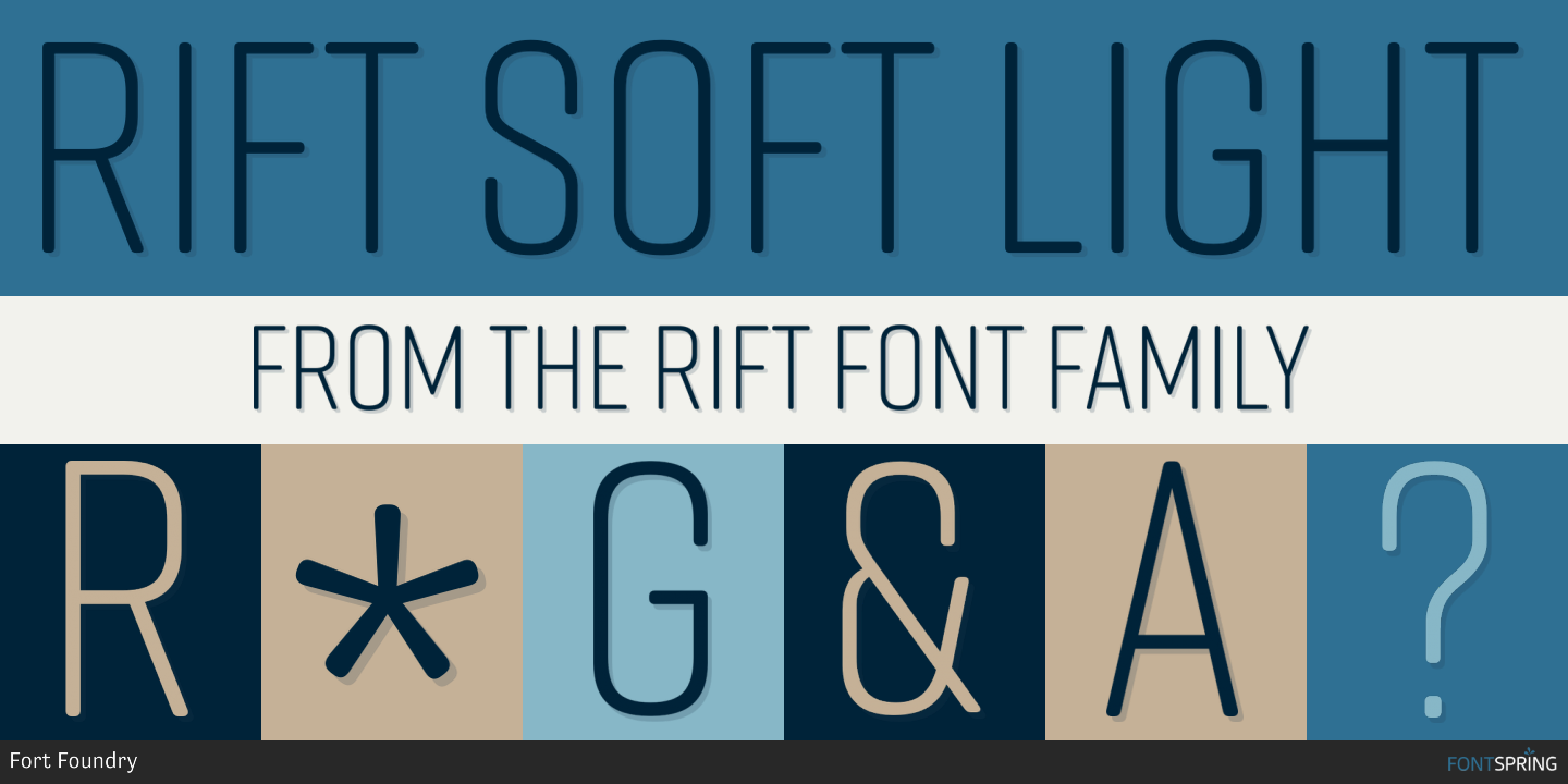 Rift Soft Collection by Fort Foundry Fontspring