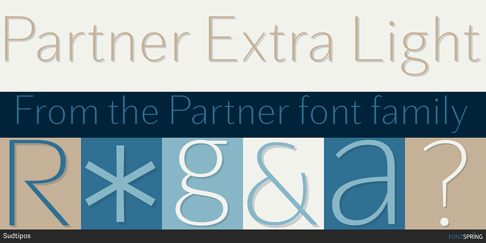 Partner Extra Light Font