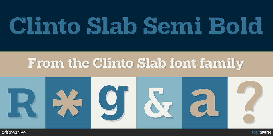 Clinto Slab Semi Bold Font