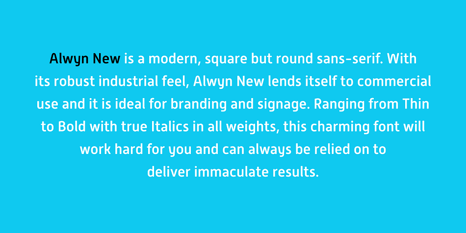 Whilst the font has been completely re-drawn, re-spaced and re-kerned it retains its original, ‘squarish’, robust charm, and now has a wealth of features consistent with an Opentype font.