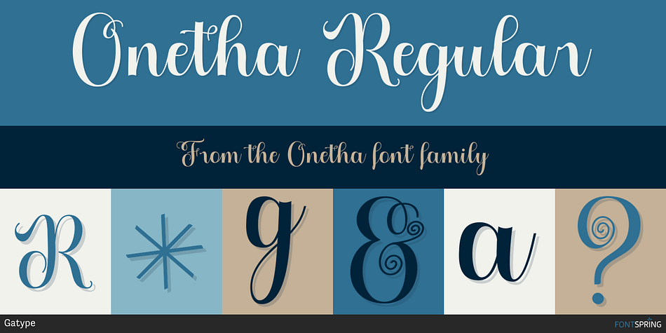 Onetha Regular Font
