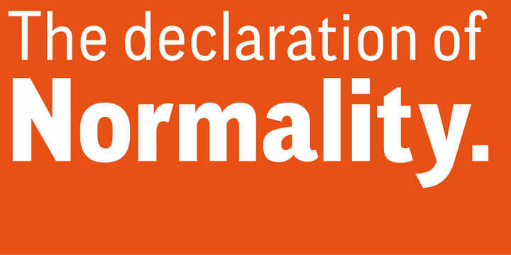 CA Normal is a typeface aiming for beauty without ostensible effects, merely relying on clarity and well balanced proportions.