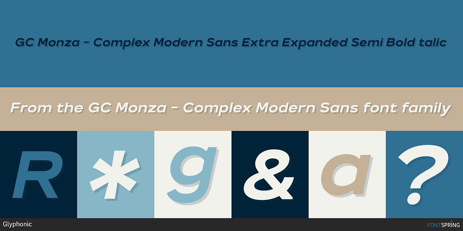 GC Monza - Complex Modern Sans Font