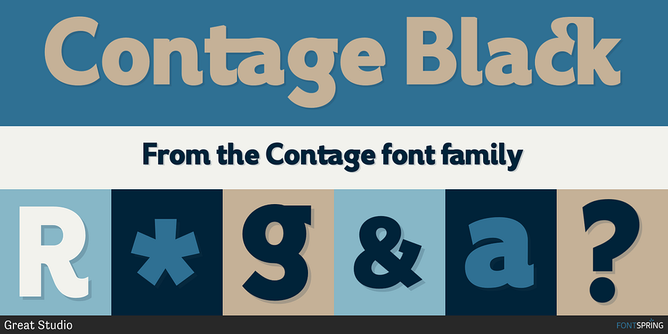 Contage Black Font