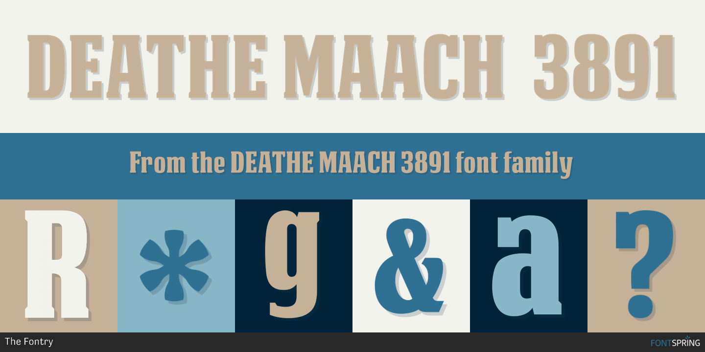 Fonts similar to DEATHE MAACH 3891