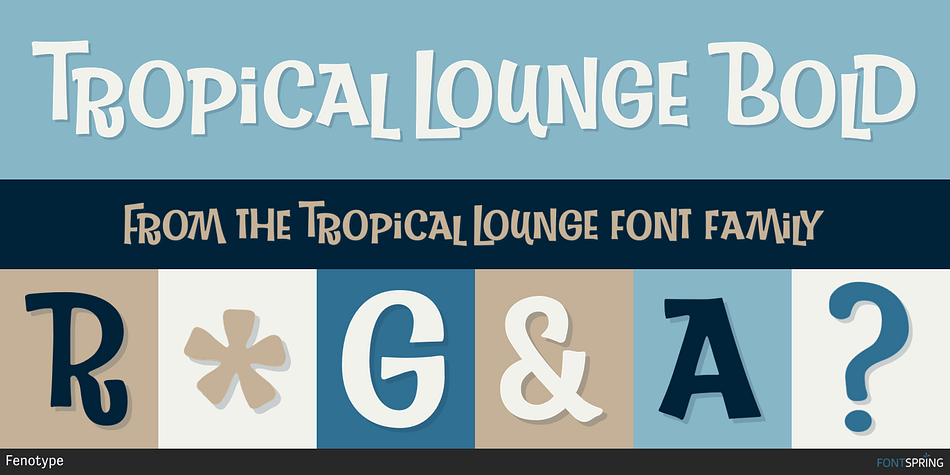 Tropical Lounge Bold Font