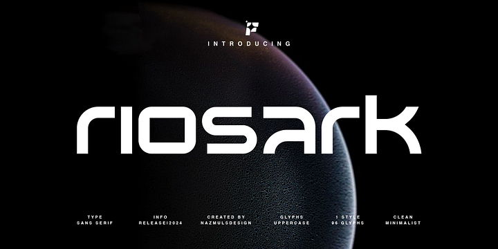 Riosark font family by Fontyy Studio