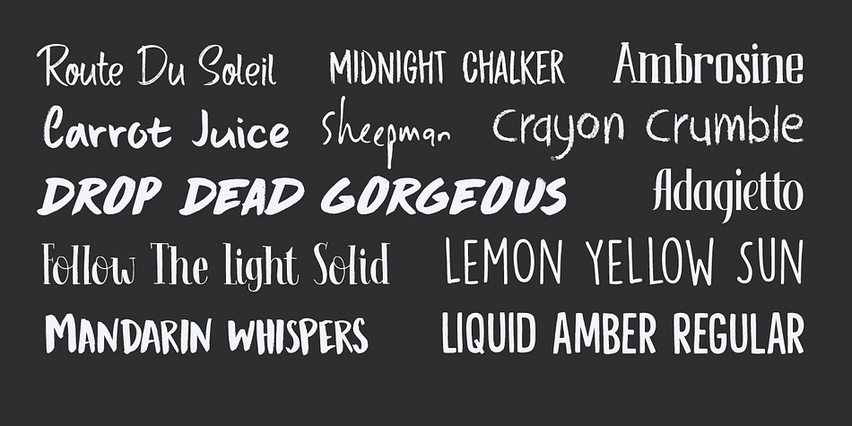 Hanoded's Best Sellers Font