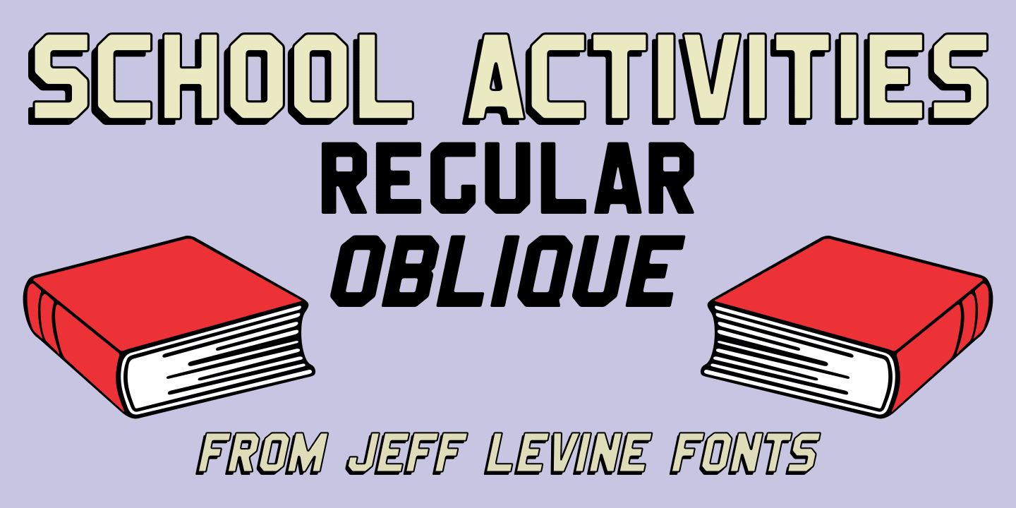 School Activities JNL Font