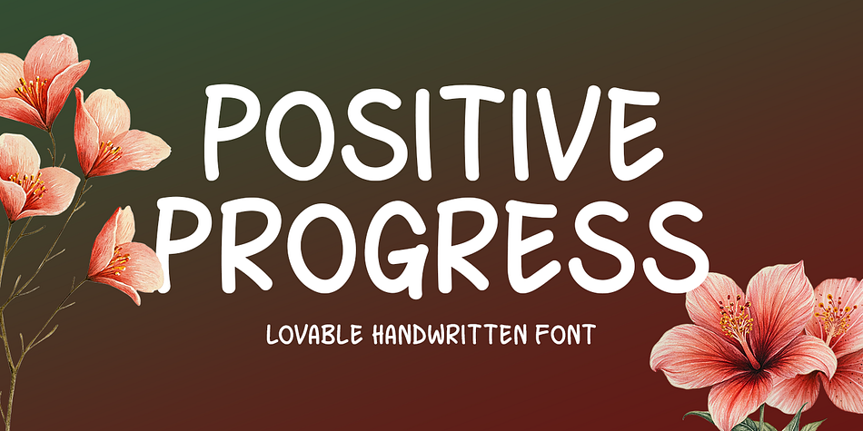 Positive Progress Font