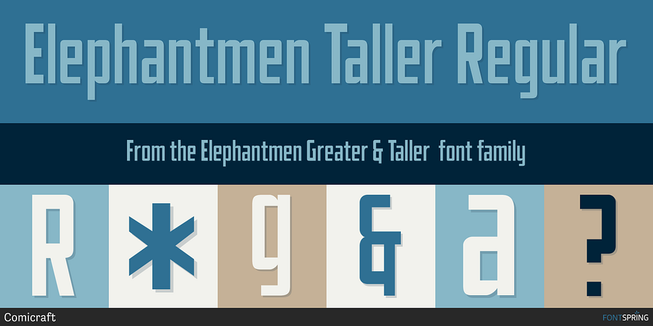 Elephantmen Taller Regular Font