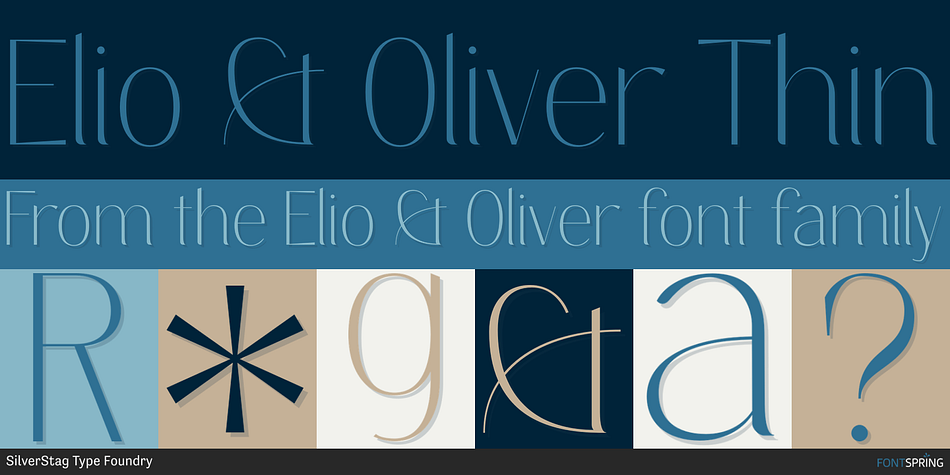 Elio & Oliver Thin Font