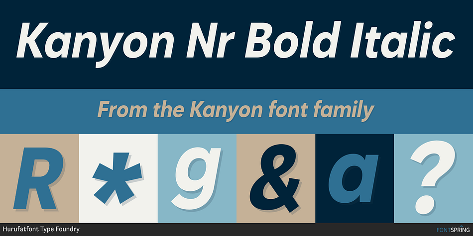 Kanyon Narrow Font
