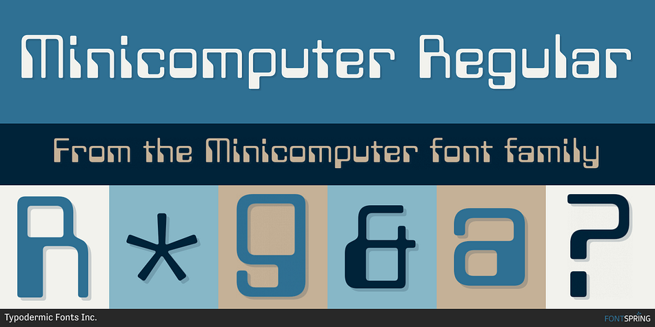 Minicomputer Regular Font