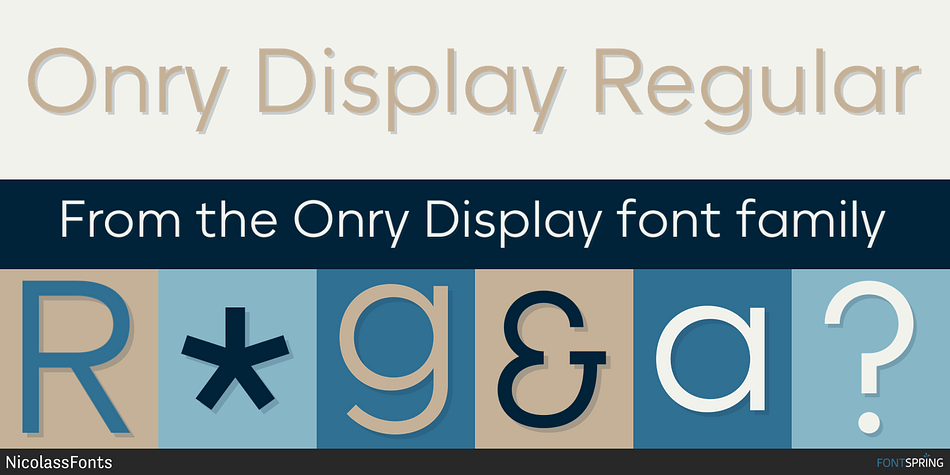 Onry Display Regular Font