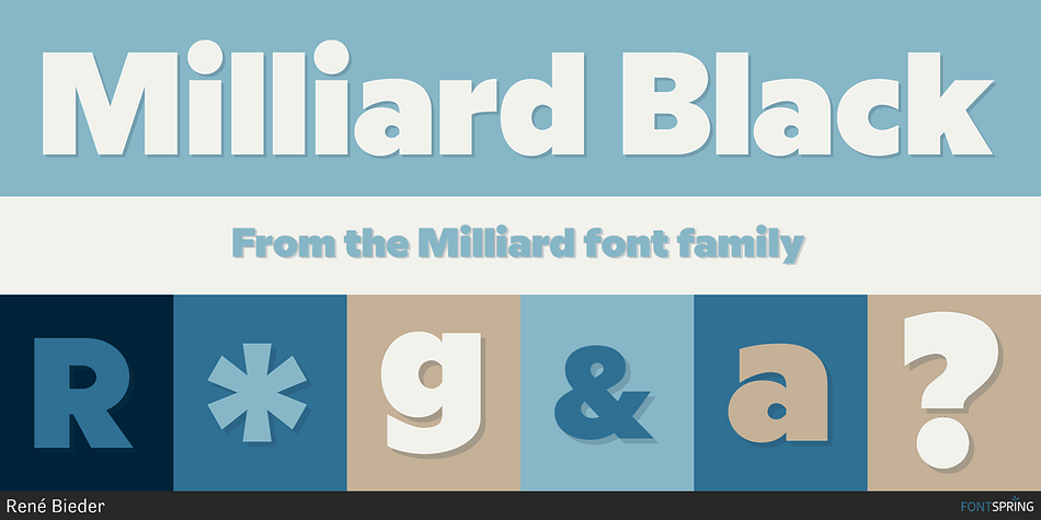 Milliard Black Font
