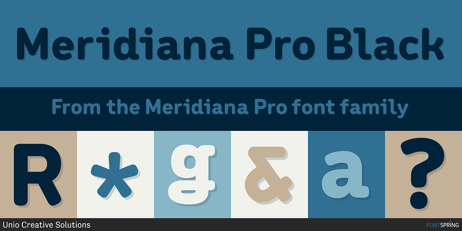 Meridiana Pro Black Font