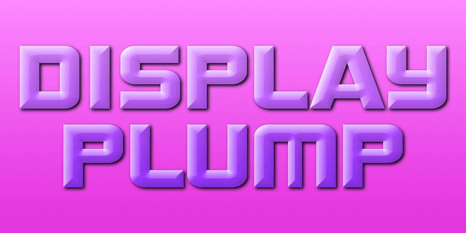 Displaying the beauty and characteristics of the Display Plump font family.