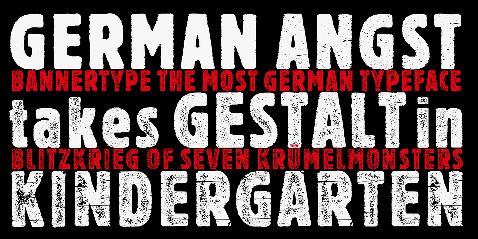 I designed a dirty version of the narrow font in 4 stages of dirtiness, plus one free shadow font.
