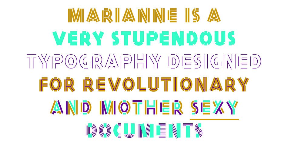 Displaying the beauty and characteristics of the Marianne font family.