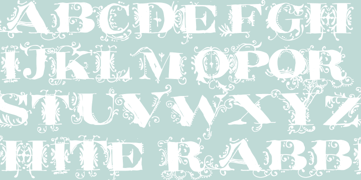 Highlighting the White Rabbit font family.